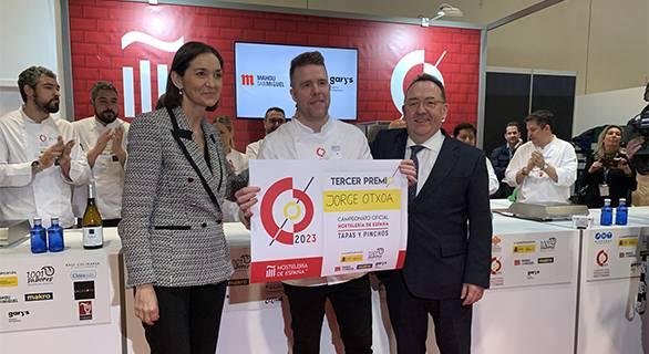 JORGE OTXOA GANADOR DEL TERCER PREMIO en el I Campeonato oficial Hostelería de España